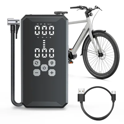 Portable Electric air Compressor Pump 19mm Cylinder 8000mAh Battery Pack for Car Tire