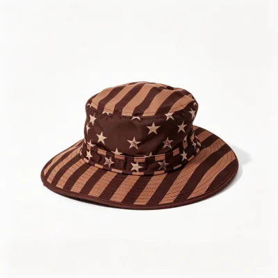 Striped Bucket Hat | Adults | Sun Protection Adjustable Fit Moisture-Wicking Fabric | Blackout Unisex 2026 Hot
