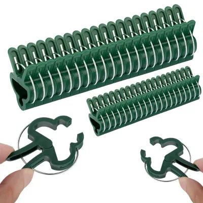Wholesale Indoor Garden Tool Clamp Greenhouse Clips Greenhouse Support Clips for Plants Growth Plant Support Clips Hanging Room