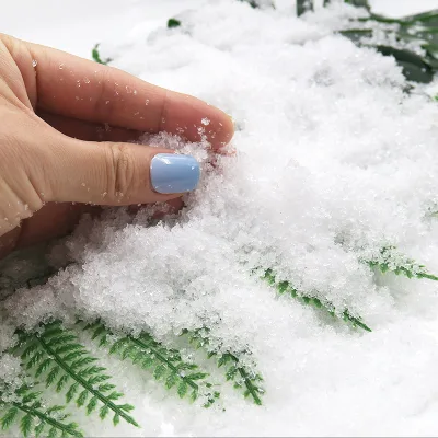 Instant Snow Christmas Fake Snow Decoration Artificial Soft Fluffy Snow Blankets Indoor Outdoor Decoration