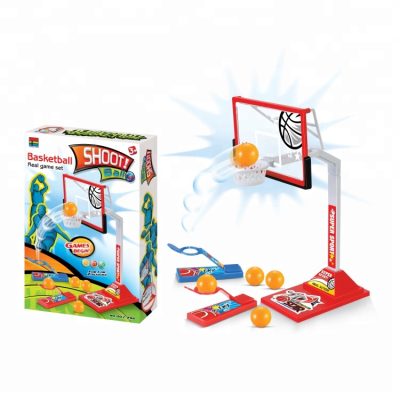 Kids Play Ejection Toys Plastic Basketball Shooting Games Set