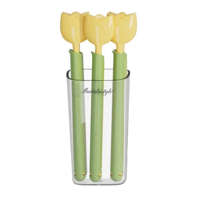 Tulip-shaped Magnetic Zip-Lock Sealing Clips Airtight Moisture-Proof Modern Minimalist Design for Food Storage Fresh-Keeping