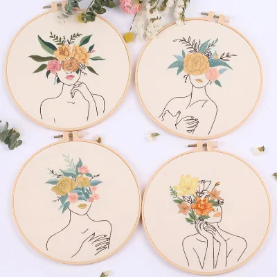 New Body Art Embroidery Diy Material Kit Embroidery Kit for Adults Cross Stitch Starter Kit