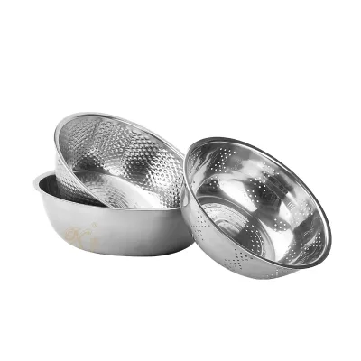 Hot Selling Stainless Steel Colanders Mesh Strainer and Bowls Premium Quality Kitchen Items