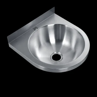 Kuge 304 Stainless Steel Compact Wash Basin for Railway Station Toilet Renovation Projects