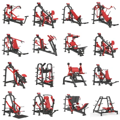 Professional Plate Loaded Strength Training Equipment Series for Commercial Gym Club Chest Press Leg Press and Back Machines