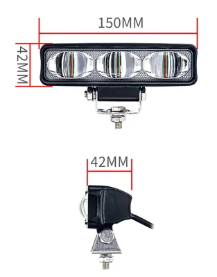 Triple Lens Red Zone Danger Area Warning Light Safety Lamp Super Bright Forklift Warning Light 10V-80V Universal Fitment