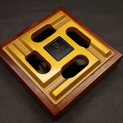 Decorative Outdoor Antique Metal and Wood Cigar Ashtrays for Home Durable Ashtrays for Home