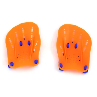 Swim Paddles Custom Logo Adjustable Straps Hand Finger Paddles for Adult and Children Training Equipment in Stock