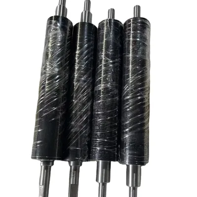 Oil Barrier NBR PU Composite Roller Stable Size for Oily Raw Material Processing Mechanical Auxiliary Components