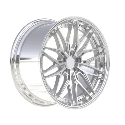 Customized Polishing Brush Two-piece Forged Aluminum Alloy Wheels 17 18 19 20 21 22 Inch Wheels 5x112 5x120 5x114.3