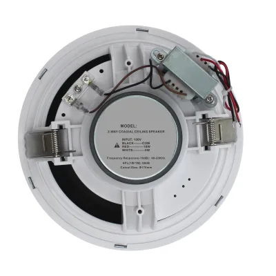 FYB 100V Two-way Speaker 6.5"+1" Coaxial Frameless Speaker 10W Economic High Quality Ceiling Speaker for Hotel, School Use