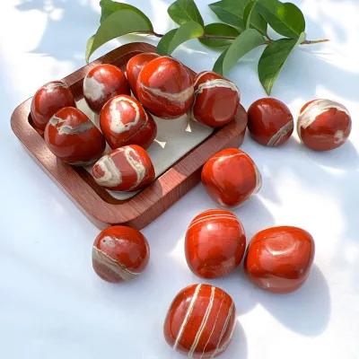 Polished Natural Red Jasper Rock Crystal Tumbled for Home Decor Healing Stone for Sales