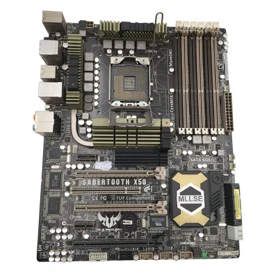 SaberTooth X58 for ASUS Desktop Motherboard LGA 1366 DDR3 for Core I7 Extreme/Core I7 24GB Used for Server Tested Shipping