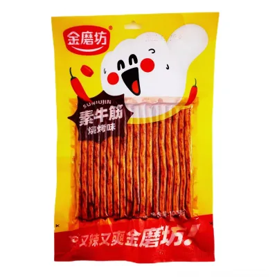 Golden Mill Plain Beef Tendon 100g Spicy Bar Roasted Gluten Fragrant and Spicy BBQ Flavor Spicy and Chewy Snacks