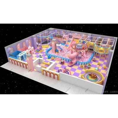 Exciting Inflatable Playground in Indoor Kids' Entertainment Game Center
