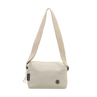 Women's Crossbody Bag Lightweight Nylon Summer 2026 Cross-Border Trend Small Satchel Minimalist Solid Color Sports Waist Bag Bag