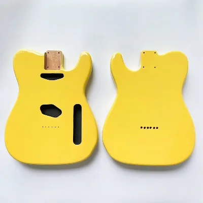 Alder Butterscotch Blonde Glossy Finished TL  Style Guitar Body for Custom Guitar Building Kit