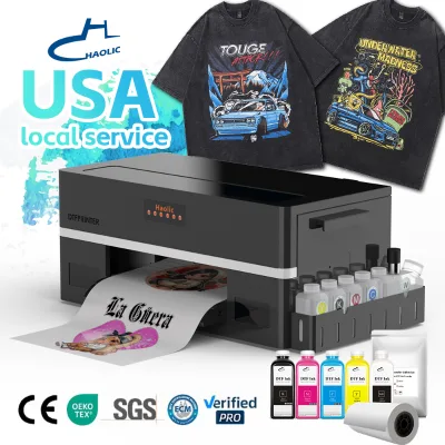 Desktop DTF Printer XP600 Head 13Inch 33cm Clothing Printer Pet Film Machine Beginner Kit Machine for Small Business