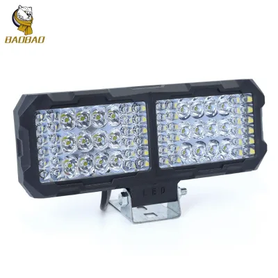 Plastic 72 Lens 72 Beads LED Spotlight Work Light Offroad Light Bar ATV Off Road Car 72W LED Work Light Bar Car Accessories