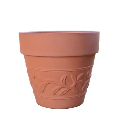 Factory Direct Sales Green Plants Breathable Red Pottery Pots Ceramic Low Temperature Succulent Pots Grass Flower Pots