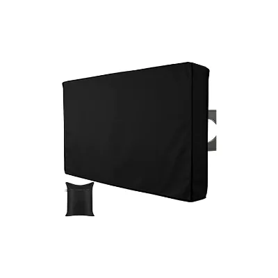 Custom Size Color Logo Outdoor Dustproof Waterproof Windproof Flat Screen TV Cover With Storage Bag