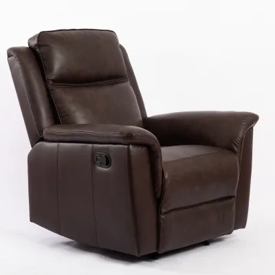 Cheap Apartment Leather Reclining One Person Seat Recliner Sofa for Living Room