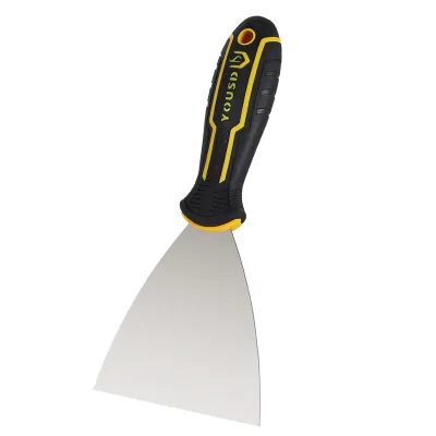 Industrial DIY Trowel Putty Remover Stainless Steel Scraper Rubber Handle Plastic Blade Wallpaper Removal Shovel Construction