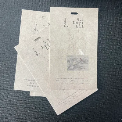 Custom Eco-Friendly Name Logo Printed Garment Hangtag Labels String Hang Tags for Bags Shoes and Plastic Clothing