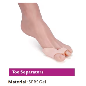 SEBS Gel Toe Separators Soft Toe Spacers for Foot Care