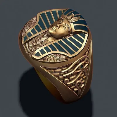 Hip Hop Men's Jewelry Egyptian Pharaoh Religious Ring