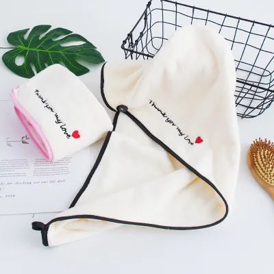 Super Absorbent Soft Polyester Thick Coral Hair Dry Towel Multi-Functional Scrub for Dry Hair