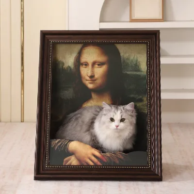 Antique Oil Painting Cat Nest Three-dimensional Upgraded 3D Surround Decoration Integrated Corrugated Scratch Board Cat Tree