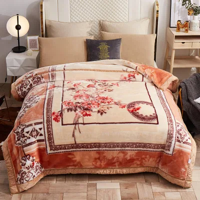 Winter Thicken Raschel Blanket Weighted Thickened  Raschel Blanket for Adult