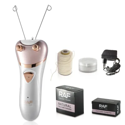 RAF New Cordless Cotton Thread Face Epilator Rechargeable Facial Threading Facial Hair Removal for Women