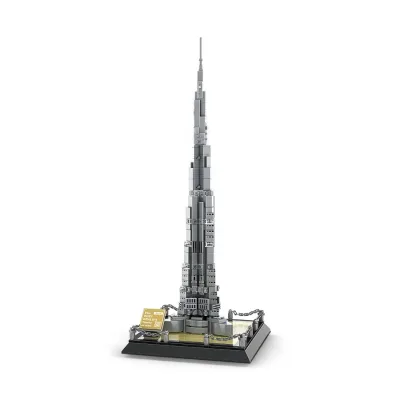 4222 Burj Khalifa Tower World Architecture Assembled Model Building Block Toys
