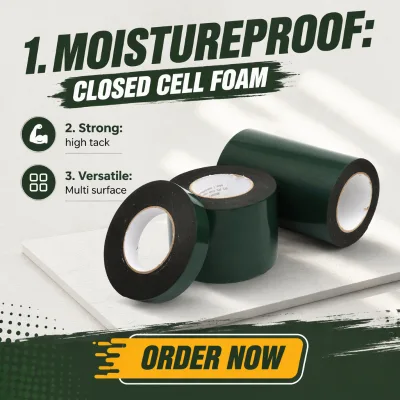 Moisture Proof Double Sided EVA Foam Tape Closed Cell Foam for Damp Proof Sealing Manufacturer Custom