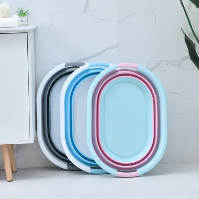 Waterproof Household Collapsible Plastic Laundry Storage Basket with Handles Convenient Solution for Dirty Clothes Storage