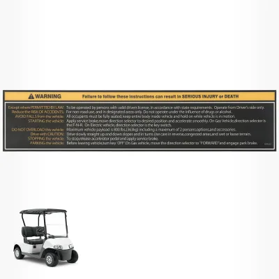 Golf Cart Frosted PC Instrument Panel Label Fits EZGO RXV 2008-2019 Golf Cart #OEM 608522