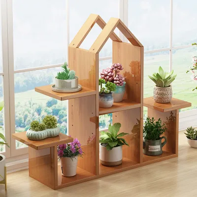 Hign Design Glass Plant Terrarium With Wooden Stand Wooden Vase Wooden Vase Holder Home Decoration