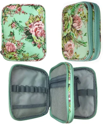 New Crochet Short Storage Bag with Double-layer Zipper Crochet Bag, Hand Woven Tool Accessories Storage Bag