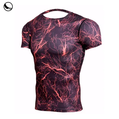 BETHERIVAL Spandex/Nylon Rash Guard Surf Shirt for Unisex Children's Short Sleeve Quick Dry