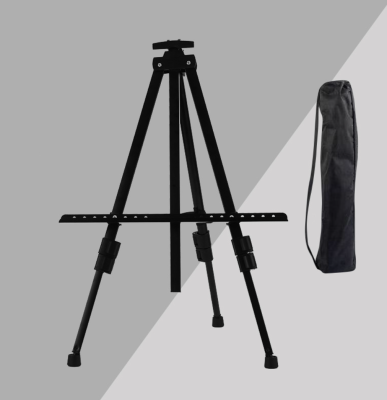 New Design Portable Lightweight Adjustable Height Iron Triangle Easel