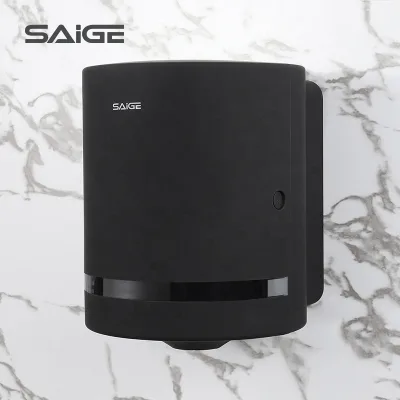ABS Plastic Dispenser of Paper Towel Black Wall Mount Hand Paper Dispenser Private Label