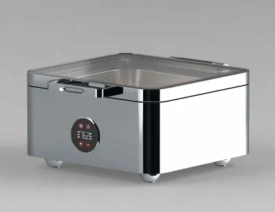Modern Stainless Steel Electric Heating Food Warmer Rectangle Soup Chaud Serving Reflective Heat-Preserving Hotels Restaurants