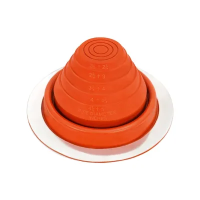 Metal Roof Pipe Boot Flashing High Temperature Resistance Silicone Tent Stove Jack Fitting Pipe OD 2-1/4" to 5"