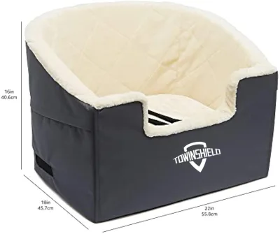 Dog Car Seat Large/Medium Dog, Detachable Washable Travel Booster Seat Pet Seat