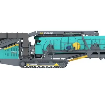 SP1560SE Crawler Mobile Screening Plant 100 380t h for Quarry Aggregate Stone Separation
