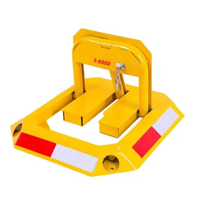 E-ROAD Durable and Portable Steel Manual Car Parking Barrier No Parking Lot Space Lock