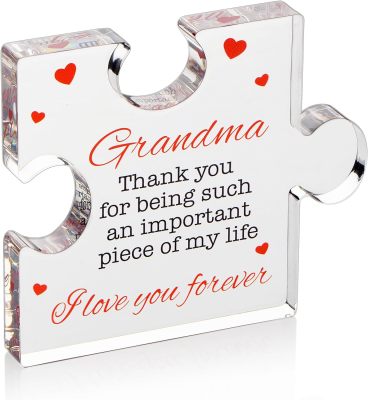 Thank You Gift Inspirational Keepsake Acrylic Block Puzzle Gift Novelty Gifts